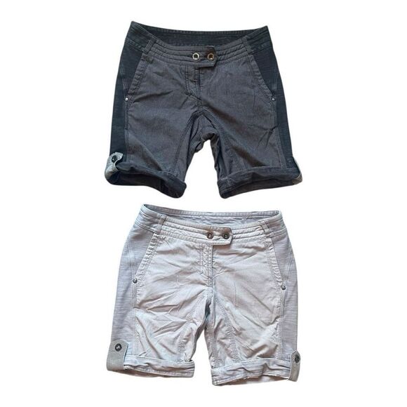 Lululemon Ride On Reflective Shorts Size 4 Two Pair Light Gray and Dark Gray - Picture 1 of 10